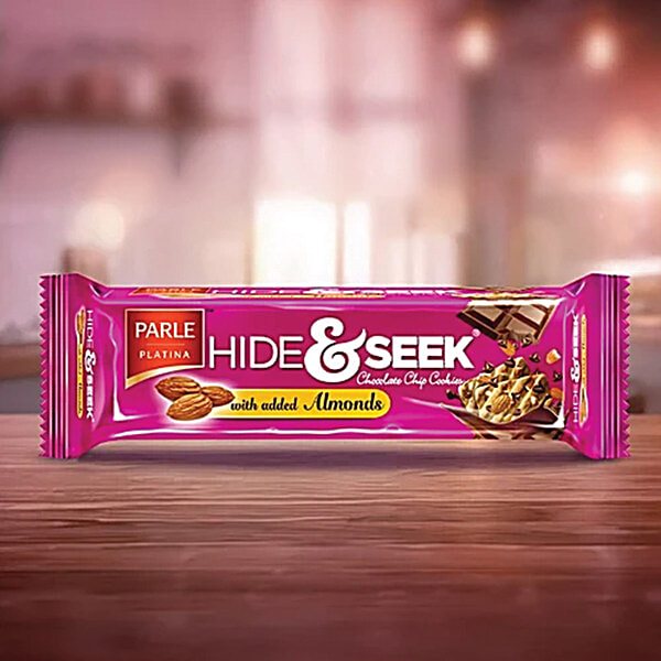 Buy Parle Platina Hide & Seek Chocolate Chip Cookies With Almonds