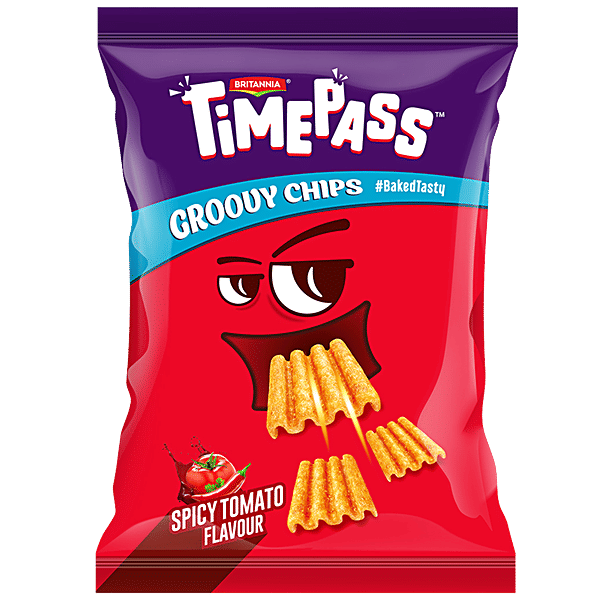 Buy Time Pass Groovy Chips Spicy Tomato Online at Best Price of