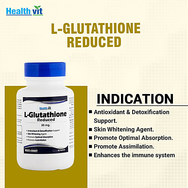 l glutathione reduced 50 mg Solgar L-Glutathione 250 mg, 60 : Health & Household L-Glutathione reduced