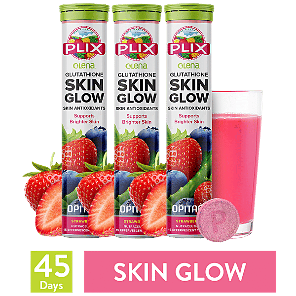 plix glutathione supplement Buy Plix Olena Glutathione Skin Glow Effervescent Tablet - Reduces  Pigmentation, Strawberry Online at Best Price of Rs null