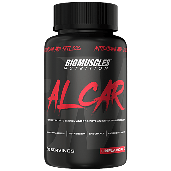 Buy Bigmuscles Nutrition Alcar Tablets - Acetyl L-Cartinine 1000 mg Per  Serve - Natural Fat Burner Online at Best Price of Rs null
