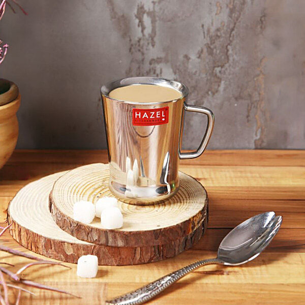 Buy Hazel Stainless Steel Green Tea/Coffee Spice Cup - Big Online