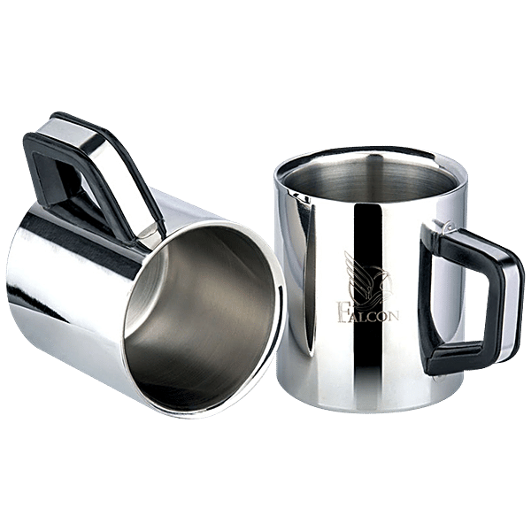 Buy PddFalcon Wake-Up Bakelite Stainless Steel Double Wall Mug Online at  Best Price of Rs null - bigbasket