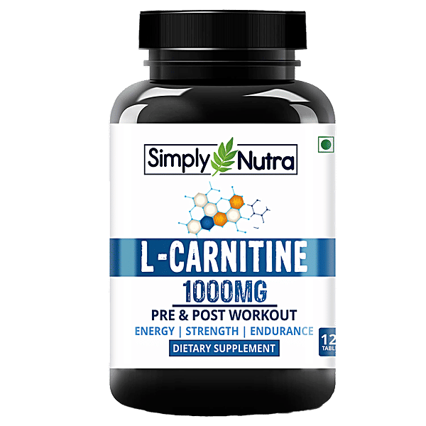 l carnitine nutra Buy Simply Nutra L-Carnitine Dietary Supplement Tablets - For Energy, Strength Online at Best Price of Rs null
