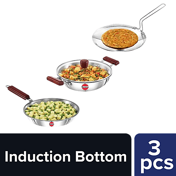 Buy Hawkins Tri-Ply Stainless Steel Triniti Cookware Set