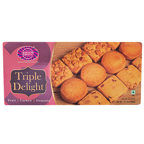 Buy Karachi Bakery Triple Delight 3 In 1 Biscuits - With Osmania
