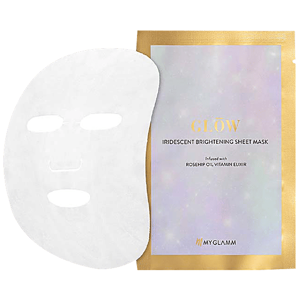 Buy MyGlamm Glow - Iridescent Brightening Sheet Mask, Rosehip Oil