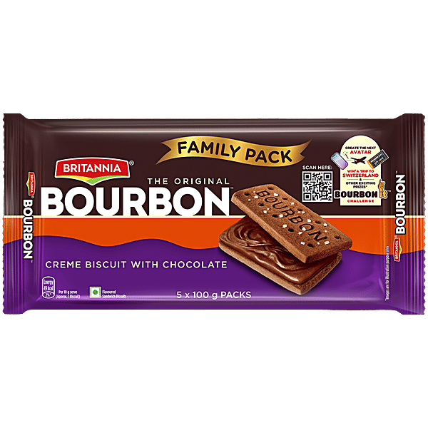 Buy Britannia Bourbon - The Original Chocolate Creme Biscuit