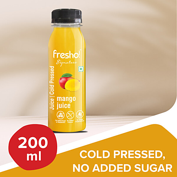 Cold Pressed Fresh Mango Juice Near Me Fresho! Signature Mango - Main Image