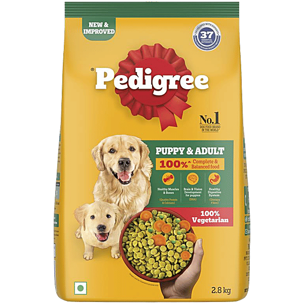 Buy Pedigree Vegetarian Adult Puppy Dry Dog Food Online at Best