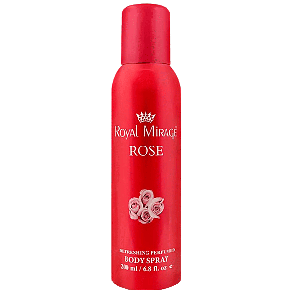 Buy Royal Mirage Rose Deodorant Perfumed Body Spray Provides