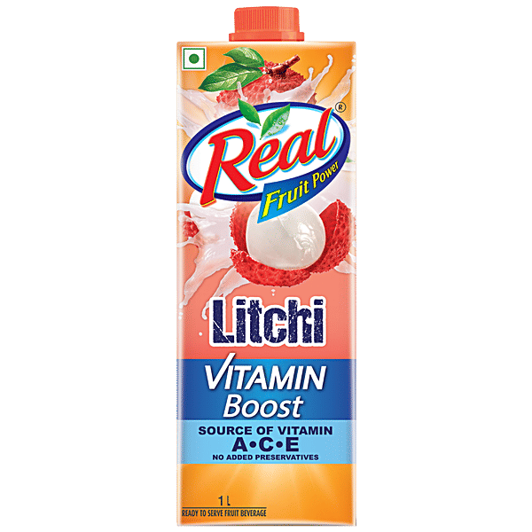 Buy Real Fruit Power Litchi Juice Vitamin Boost, Refreshing