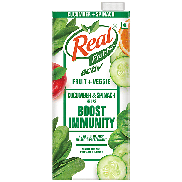 Buy Real Activ Cucumber Spinach Juice With No Added Sugar Online
