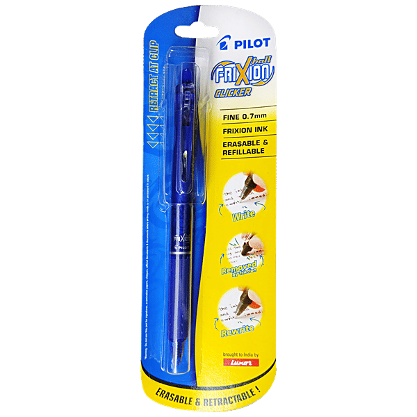 Buy Pilot Frixion Ball Clicker Roller Pen Blue, Fine mm