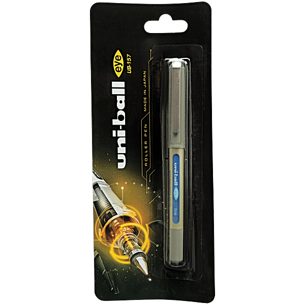 Uni-Ball Eye Fine UB-157 Pack 10 Stylos Roller 0.7mm Encre Gel Couleurs Mixtes