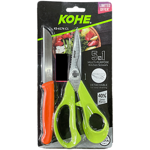 Buy Kohe KS-6174C1 5-In-1 Multipurpose Kitchen Scissor With Knife