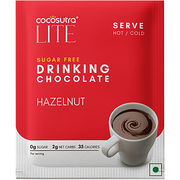 Buy Cocosutra Sugar Free Hazelnut Drinking Chocolate Mix Online at