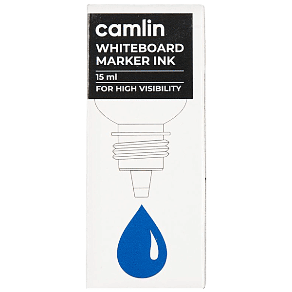 Camlin Whiteboard Marker Ink For High Visibility, Blue, 15 ml