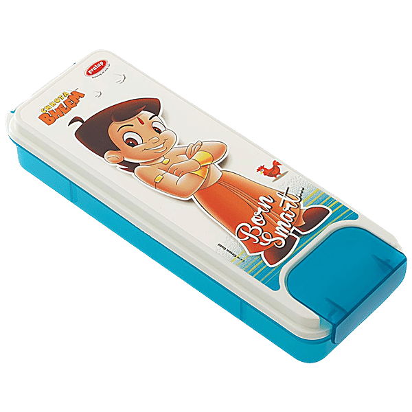 Buy Pratap Pencil Box Plastic, One Lock, Junior, Chhota Bheem