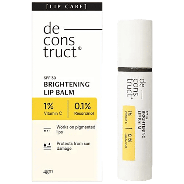 Buy Deconstruct Brightening Lip Balm With SPF 30 - 1% Vitamin C + 0.1%  Resorcinol, Protects From Sun Damage Online at Best Price of Rs 193.03