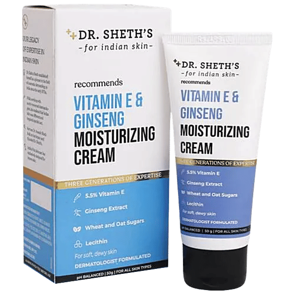 Buy Dr. Sheth's Vitamin E & Ginseng Moisturizing Cream - For Soft