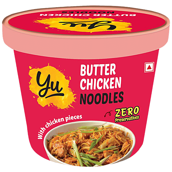Buy Yu Butter Chicken Instant Cup Noodles Meal - Zero Cholesterol