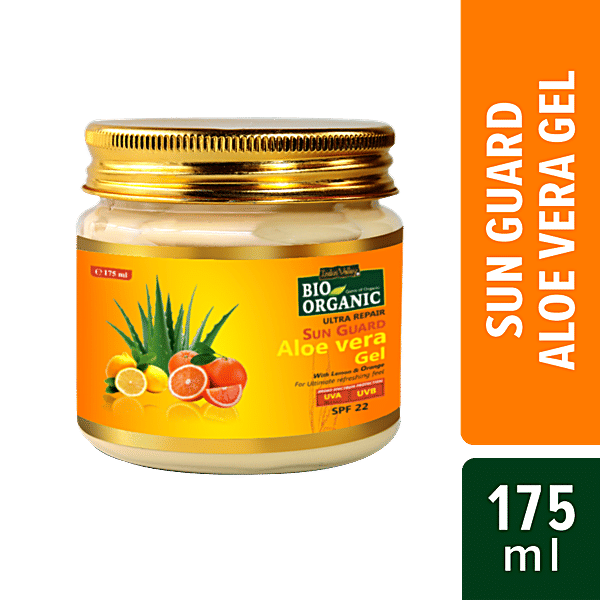 Buy Indus Valley Bio Organic Sun Guard Aloe Vera Gel With Lemon & Orange  For Ultimate Refreshing Feel Online at Best Price of Rs null - bigbasket