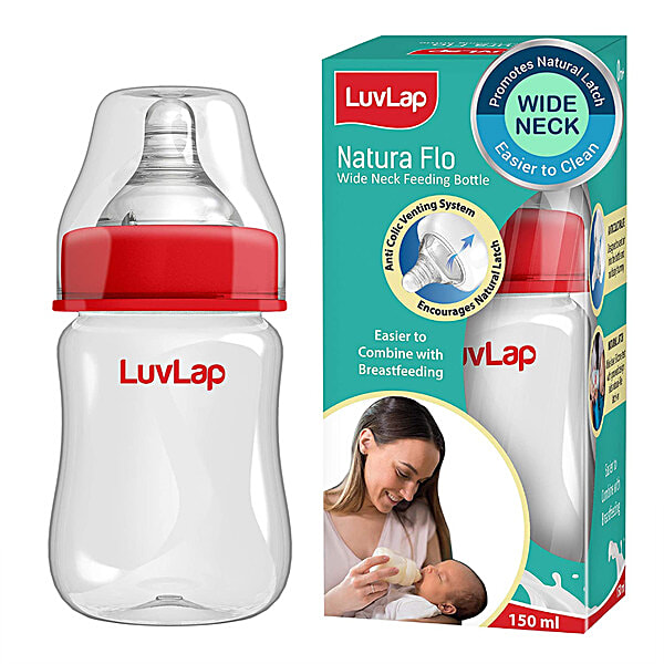 Wide Neck Potato Feeding Bottle Price LuvLap Natura Flo Feeding