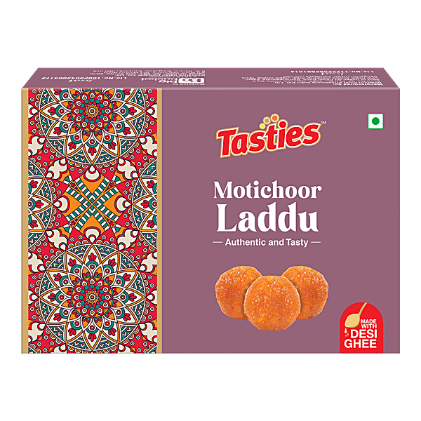 Tasties Motichoor Laddu Mithai / Sweet - Made With Desi Ghee, 100 g - Image 2