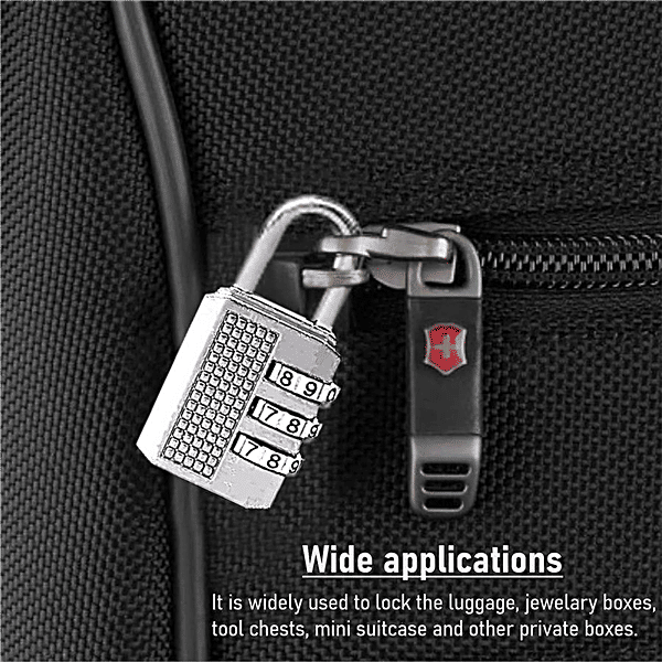 Creative Space Padlock Digit Metal Resettable Combination Lock, pc