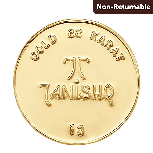Buy Tanishq 22 Karat Gold Coin With Goddess Lakshmi Motif Online