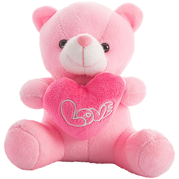 Buy Dimpy Stuff Teddy Bear With Heart Pink, Love Quote Online at