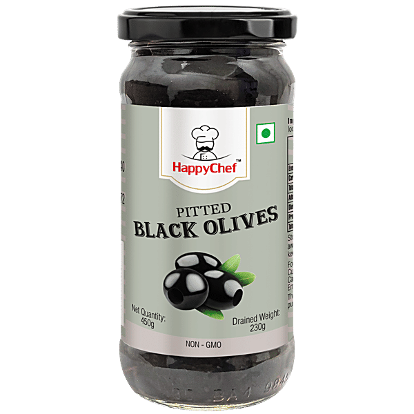 Buy HappyChef Pitted Black Olives Online at Best Price of Rs 235