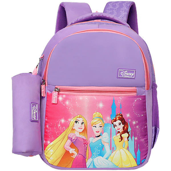 Princess Backpack Set For Girls - Kids School Backpack With Lunch Box (Pink Princess Theme)