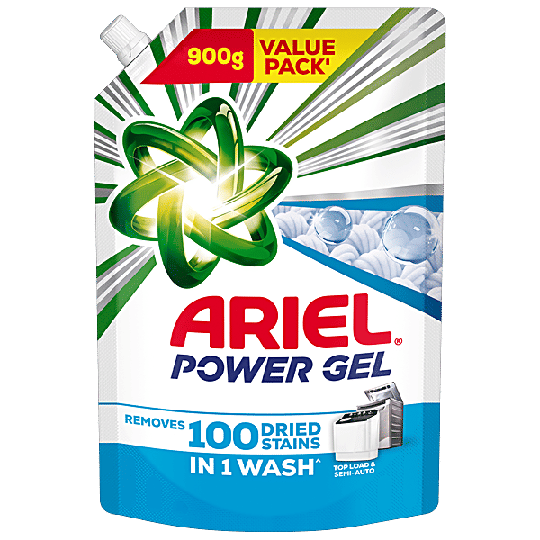 Ariel Power Gel Top Load & Semi-Auto Liquid Detergent, 900 g