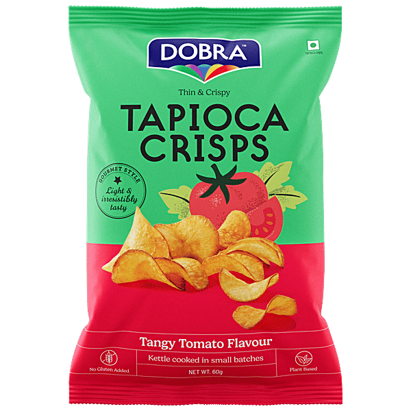 Buy Dobra Tangy Tomato Tapioca Crisps Online at Best Price of Rs