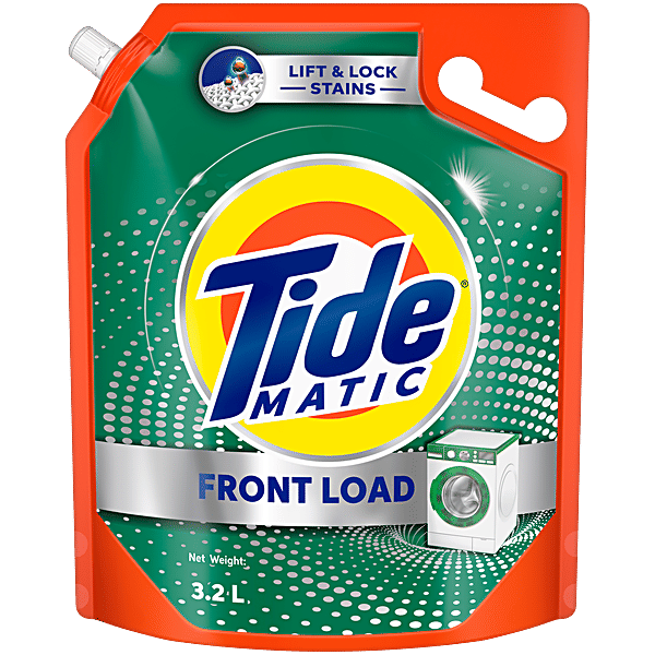 Tide Matic Liquid Detergent Front Load - Stain Removal In Washing Machine 3.2 L