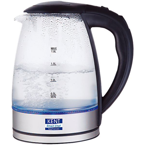 Buy kent 16052 Elegant Electric Glass Kettle Stainless Steel