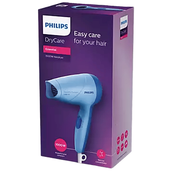 Buy Philips DryCare Essential 1000 Watts Hair Dryer Blue