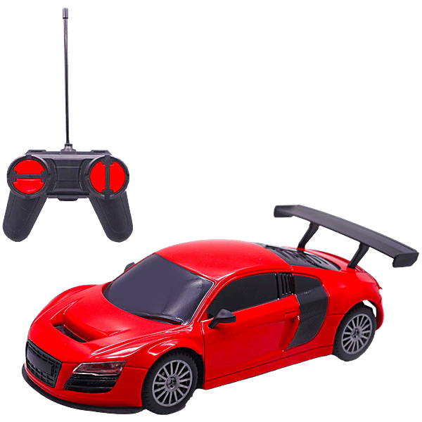 Frendo Rechargeable C Type Charging High Speed Racing Remote Control Car  With Headlight, Red, pc