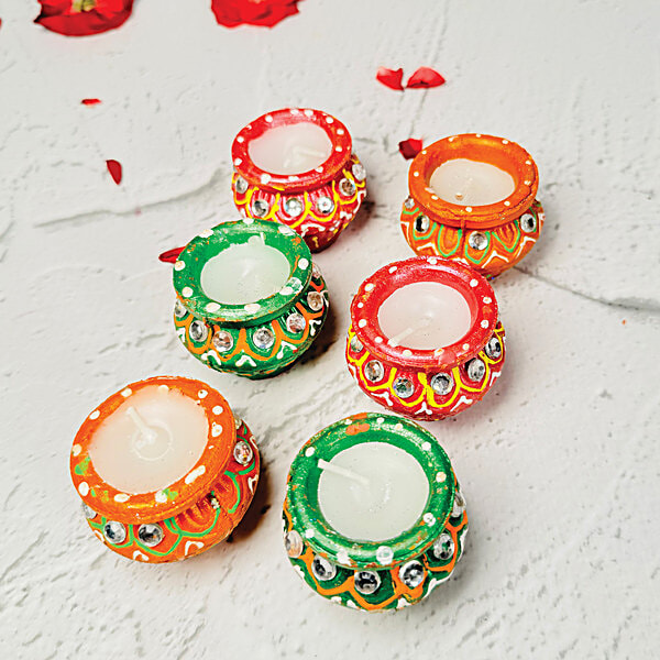 Buy Mangal Bhavan Shagun Wax Matki Set, Eco-Friendly Online at
