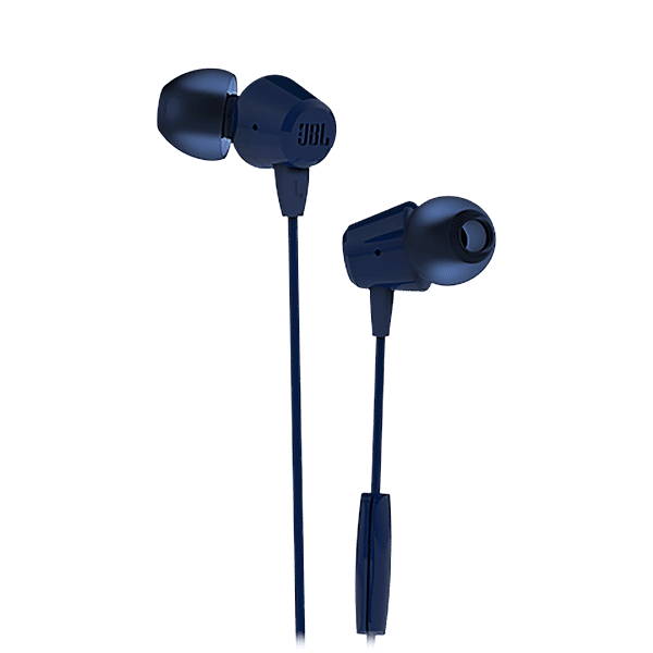 Buy JBL T50HI JBLT50HIBLUIN Wired Earphone with Mic (In Ear, Blue