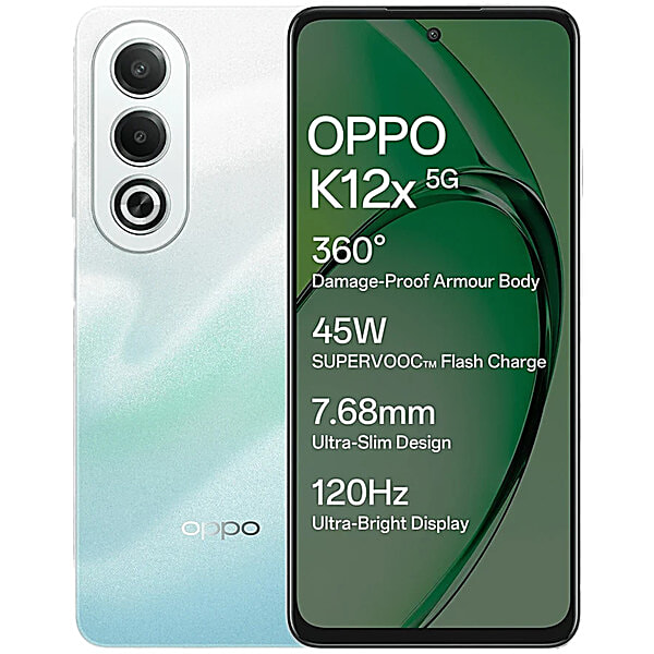 Buy Oppo K12x 5G (8GB RAM, 256GB, Breeze Blue) Online at Best