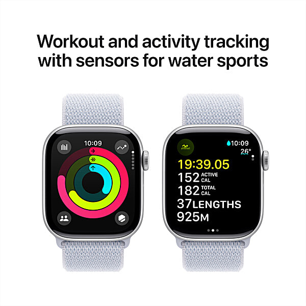 Apple Watch Series 10 GPS with Sport Loop (42mm Retina LTPO3 OLED Display,  Silver Aluminium Case), Unit