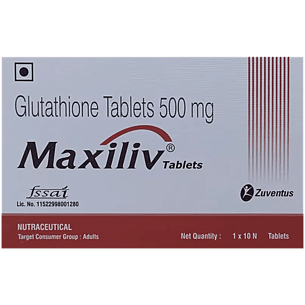 glutathione tablets price in 30 Capsules Buy Maxiliv Glutathione Tablet For
