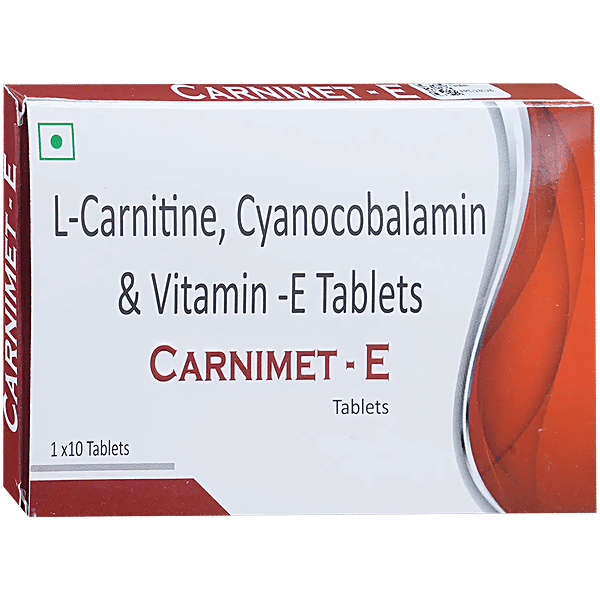 vitamin e and l carnitine Buy Carnimet-E Tablet With L-Carnitine, Cyanocobalamin & Vitamin E Online at Best Price of Rs 479