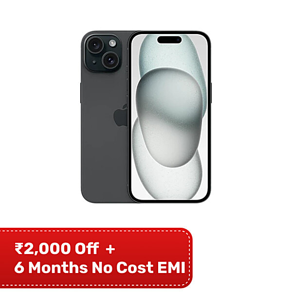 Buy Apple iPhone 15 (128GB, Black) Online at Best Price of Rs