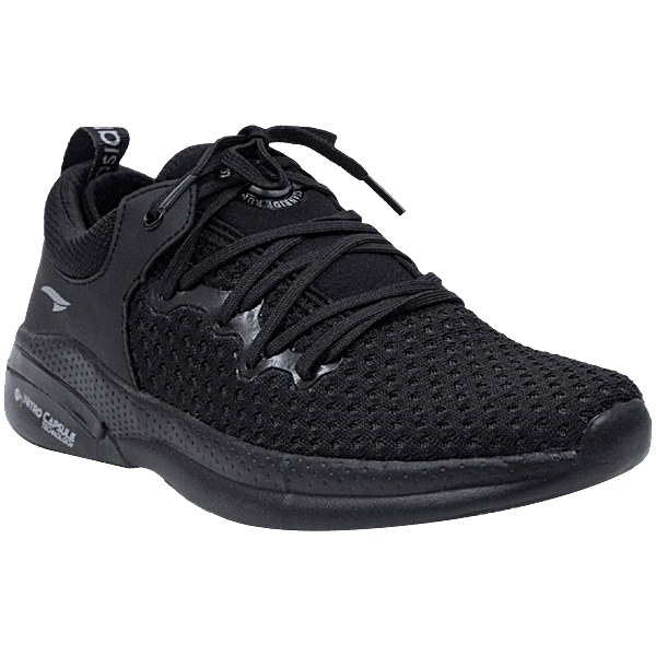 Black Sports Shoes For Men Buy Asian Footwear Men's Black Running