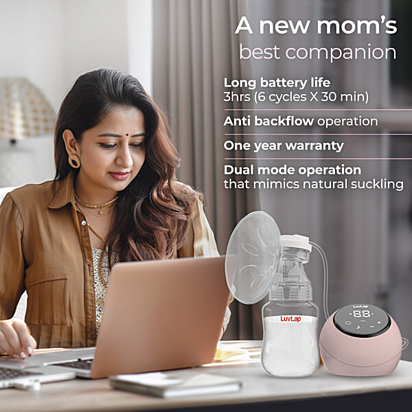 Buy LuvLap Adore Electric Breast Pump With Phase Pumping