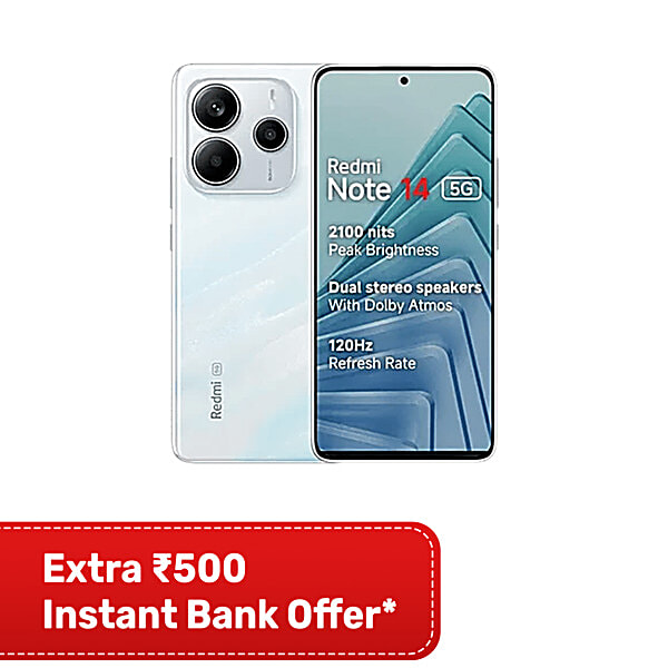 Buy Redmi Redmi Note 14 5G (6GB RAM, 128GB, Mystique White) Online